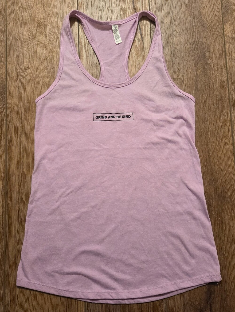 Grind and Be Kind Lavender Racerback Tank Top
